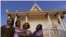FILE: The three survivors, along with a Cambodian American professor Leakhena Nov, at the temple. (Courtesy Photo​ of Michael Siv)