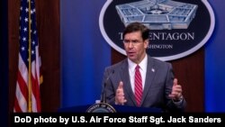 마크 에스퍼 미국 국방장관.