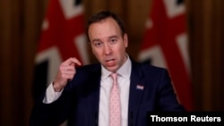 매트 핸콕 영국 보건부 장관.