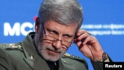 Le ministre iranien de la Défense, le général Amir Hatami, Moscou, Russie, le 4 avril 2018.
