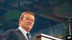 FILE - Actor John Wayne looks on in this 1968 photo. He died in 1979.