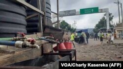 Ndelo kati na RDC na Rwanda na Goma, 23 mars 2020. (VOA/Charly Kasereka)