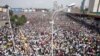 Ethiopians attend a rally in suppor