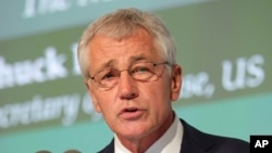 FILE - U.S. Secretary of Defense Chuck Hagel. 