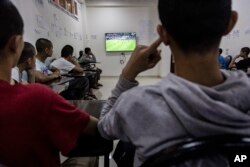 Maxsus markazda tarbiyalanayotgan bolalar, Qamishli, Suriya, 11-may, 2023