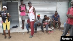 FILE - Members of the lesbian, gay, bisexual and transgender (LGBT) community are seen at the Kakuma refugee camp, in Turkana county, northwest of Nairobi, Kenya, Feb. 22, 2020.