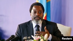 Le président Joseph Kabila à Kinshasa, 26 janvier 2018. 
