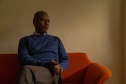 Yohannes Mekonnen, a parliamentary candidate, says elections are the only solution for problems facing Ethiopia, in Addis Ababa, June 16, 2021. (VOA/Yan Boechat)