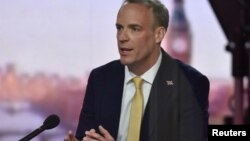 ბრიტანეთის საგარეო საქმეთა მინისტრი დომინიკ რააბი 