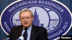 FILE - Deputy Foreign Minister Sergei Ryabkov.