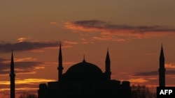The Hagia Sophia is one of Istanbul's most famous buildings.
