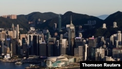 홍콩의 고층건물들.