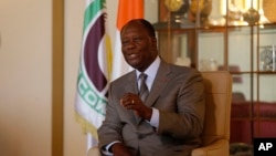 Le président de la Côte d'Ivoire, Alassane Ouattara
