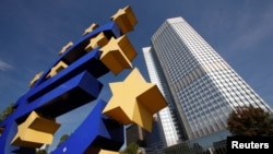 Le siège de la Banque Centrale Europeenne à Frankfort, le 29 septembre 2011