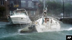 飓风多里安袭击加拿大