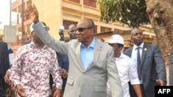 Le président Alpha Condé à Conakry, 4 fébrier 2018. (CELLOU BINANI /AFP)
