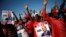 Supporters of Nelson Chamisa's opposition Movement for Democratic Change (MDC) party attend the final election rally in Harare, Zimbabwe, July 28, 2018. 