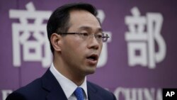 中国商务部发言人高峰 （资料照片）