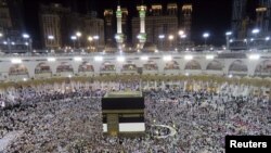 Muslim pilgrims circle the Kaaba at the Grand Mosque in Mecca, Saudi Arabia, Sept. 4, 2016.