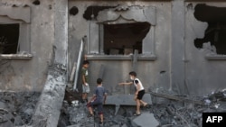 یک منطقه بمباران شده در غزه - آرشیو