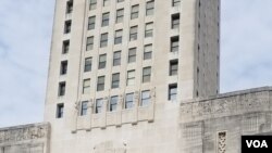 James Kent came to the Lousiana State Capitol Building in Baton Rouge on January 20, 2021 to protest the inauguration of Joseph R. Biden as the 46th President of the United States.
