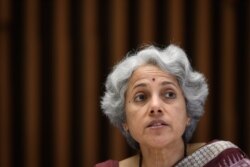 Kepala ilmuwan Organisasi Kesehatan Dunia, Soumya Swaminathan di Jenewa, Swiss, 12 Januari 2020. (Foto: dok).