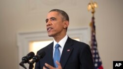 Predsednik Obama iz Bele kuće saopštava promene američke politike prema Kubi, 17. decembra 2014.