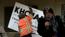 Vaşinqtonda Xocalı posterləri