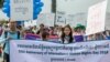 Civil Society groups, unionists, and human rights activists participated in the celebration of the 70th Anniversary of the Universal Declaration of Human Rights in Phnom Penh, Cambodia, December 10, 2018. (Aun Chhengpor/ VOA Khmer) 