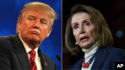 도널드 트럼프 미국 대통령과 낸시 펠로시 하원의장.