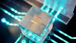 A chip by Huawei's subsidiary HiSilicon Huawei’s chip is displayed at the Huawei China Eco-Partner Conference in Fuzhou, Fujian province, China March 21, 2019. (REUTERS/Stringer/File Photo)