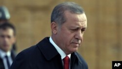 FILE - Turkish President Recep Tayyip Erdogan.