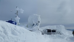 Icy conditions set in at the SNOWIE research project site in western Idaho in winter of 2017. (Credit: Joshua Aikins)