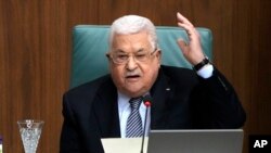 FILE - Palestinian Authority President Mahmoud Abbas, shown here at a conference in Cairo, Egypt, on Feb. 12, 2023, announced on March 28, 2024, the formation of a new Cabinet.