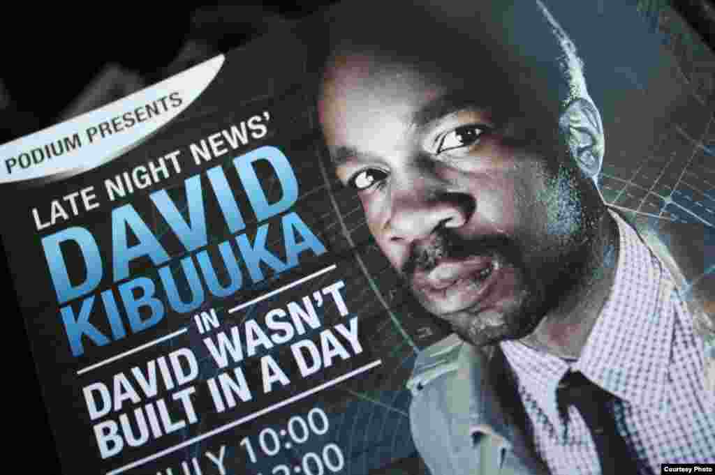 A poster advertising one of Kibuuka’s recent shows (Courtesy D. Kibuuka)