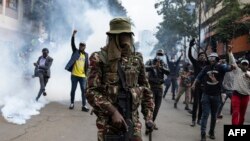 Masu zanga-zanga a Nairobi, Kenya