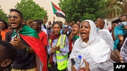 Masu zanga zanga a Sudan