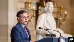 마이크 존슨 미 하원의장 (자료사진)