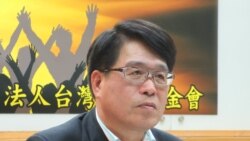 台湾民意基金会董事长游盈隆(美国之音张永泰拍摄)