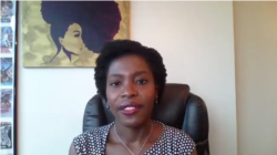 “There’s always going to be naysayers," Minnesota state Rep. Esther Agbaje told VOA in an interview. " ... And I say, ‘Don't listen to them. You know yourself.’ ” (Web screenshot via Skype)