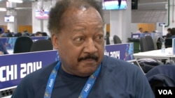 Charles Belle, Olympic Press Center, Olympic Village, Sochi, Russia, Feb. 16, 2014. (Parke Brewer/VOA)