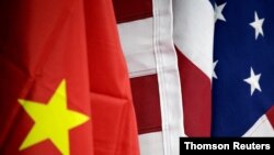 资料照：美中国旗