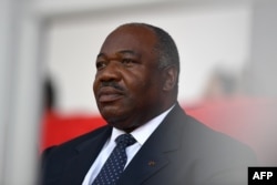 FILE - Gabonese President Ali Bongo attends the closing ceremony of the 2017 Africa Cup of Nations football tournament in Libreville, Feb. 5, 2017.