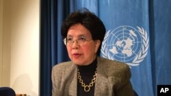 FILE - The Director-general of the World Health Organization (WHO) Margaret Chan.