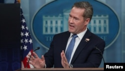 მაიკ უოლცი, თეთრი სახლის მრჩეველი ეროვნული უსაფრთხოების საკითხებში. ვაშინგტონი, აშშ. 20 თებერვალი, 2025 წ.