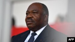 FILE - Gabonese President Ali Bongo attends a ceremony in Libreville, Gabon, Feb. 5, 2017.