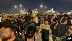 معترضان عراقی در تلاش برای حمله به سفارت دانمارک در بغداد