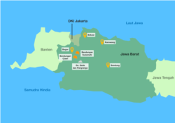 Bendungan Sukamahi dan Bendungan Ciawi, keduanya di Bogor, Jawa Barat, dirancang untuk mengurangi aliran air dari hulu di Gunung Gede dan Gunung Pangrango, sebelum masuk ke hilir salah satunya DKI Jakarta. (Grafik: VOA/Rio Tuasikal)