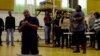 Otto Maidi, who plays Porgy in the Cape Town Opera Company's production of Porgy and Bess, sings a solo during rehearsals in June, Cape Town, South Africa. (Peter Cox/VOA)