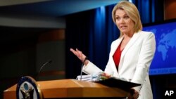Juru bicara Departemen Luar Negeri AS, Heather Nauert (foto: dok). 